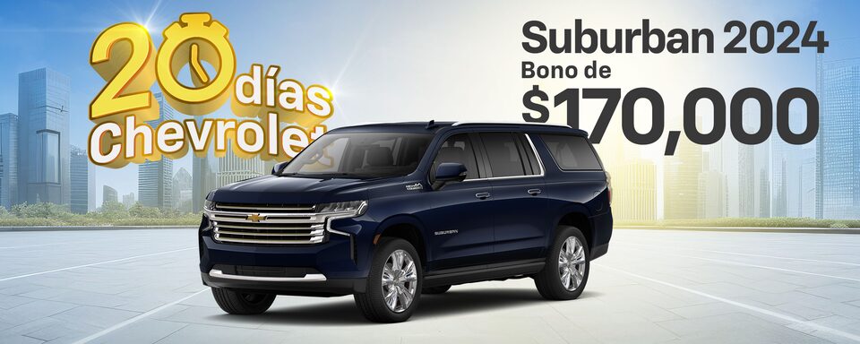 Chevrolet Suburban 2024, camioneta grande con gran rendimiento, rines en aluminio de 22 pulgadas, techo panorámico y más